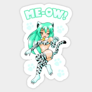 Me-Ow Catgirl Sticker